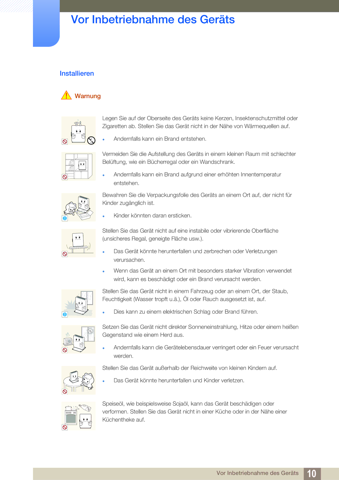 Samsung LF-NXN2N/EN, LF00FNXPFBZXEN manual Installieren 