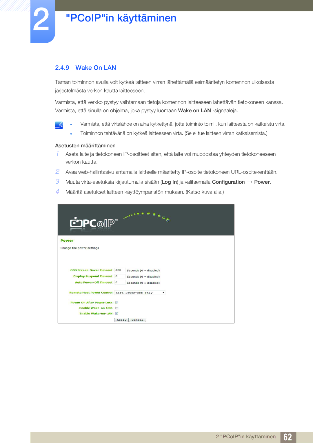 Samsung LF-NXN2N/EN, LF00FNXPFBZXEN manual Wake On LAN 