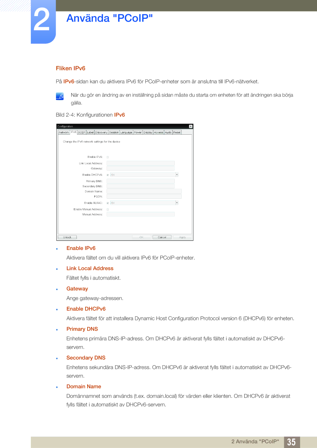 Samsung LF00FNXPFBZXEN, LF-NXN2N/EN manual Fliken IPv6 