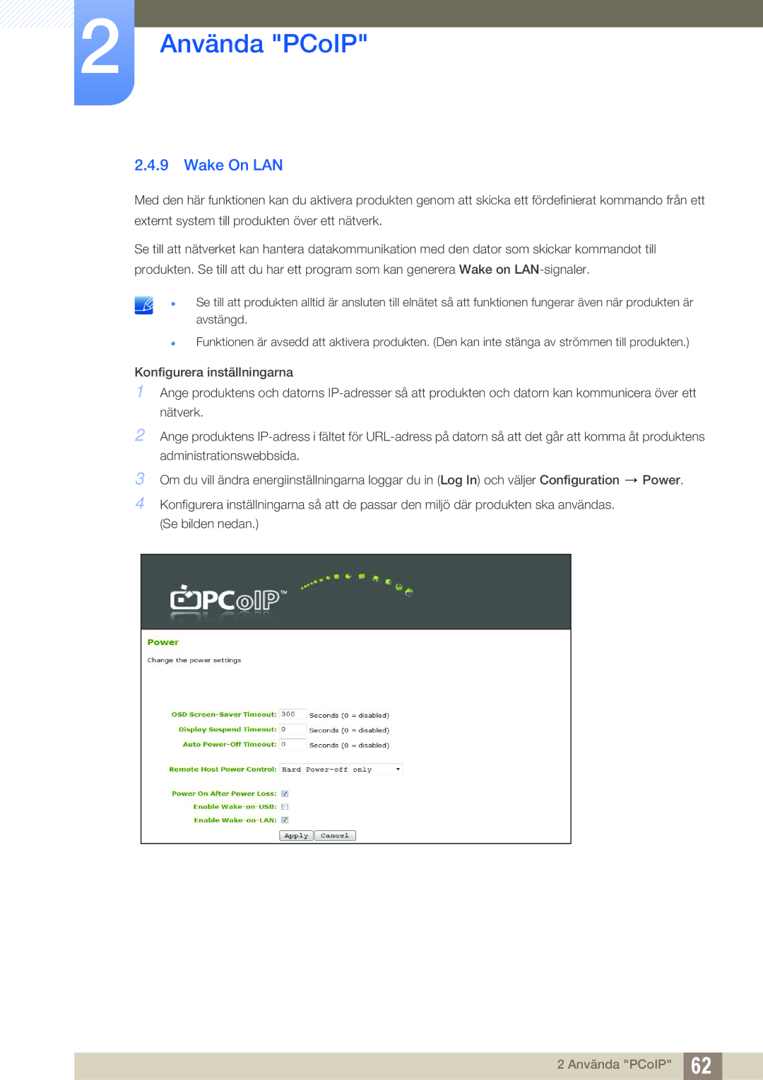 Samsung LF-NXN2N/EN, LF00FNXPFBZXEN manual Wake On LAN 