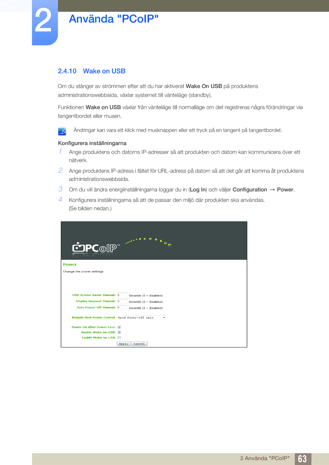 Samsung LF00FNXPFBZXEN, LF-NXN2N/EN manual Wake on USB 