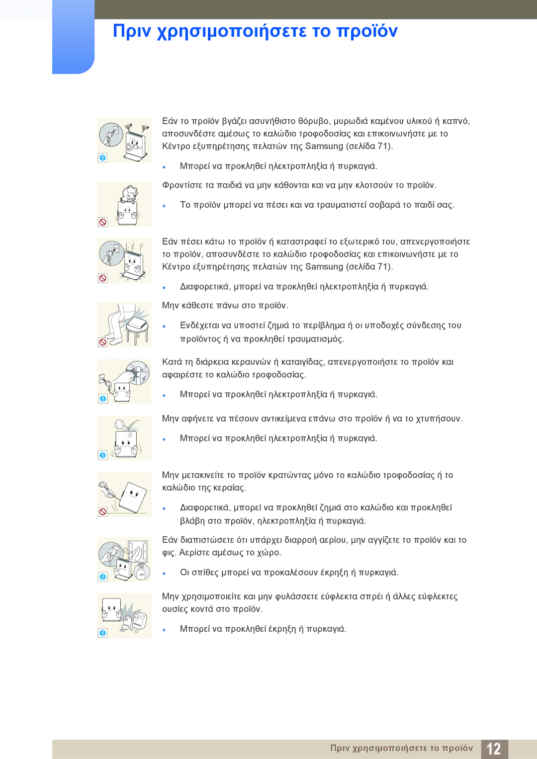 Samsung LF-NXN2N/EN manual Πριν χρησιμοποιήσετε το προϊόν 