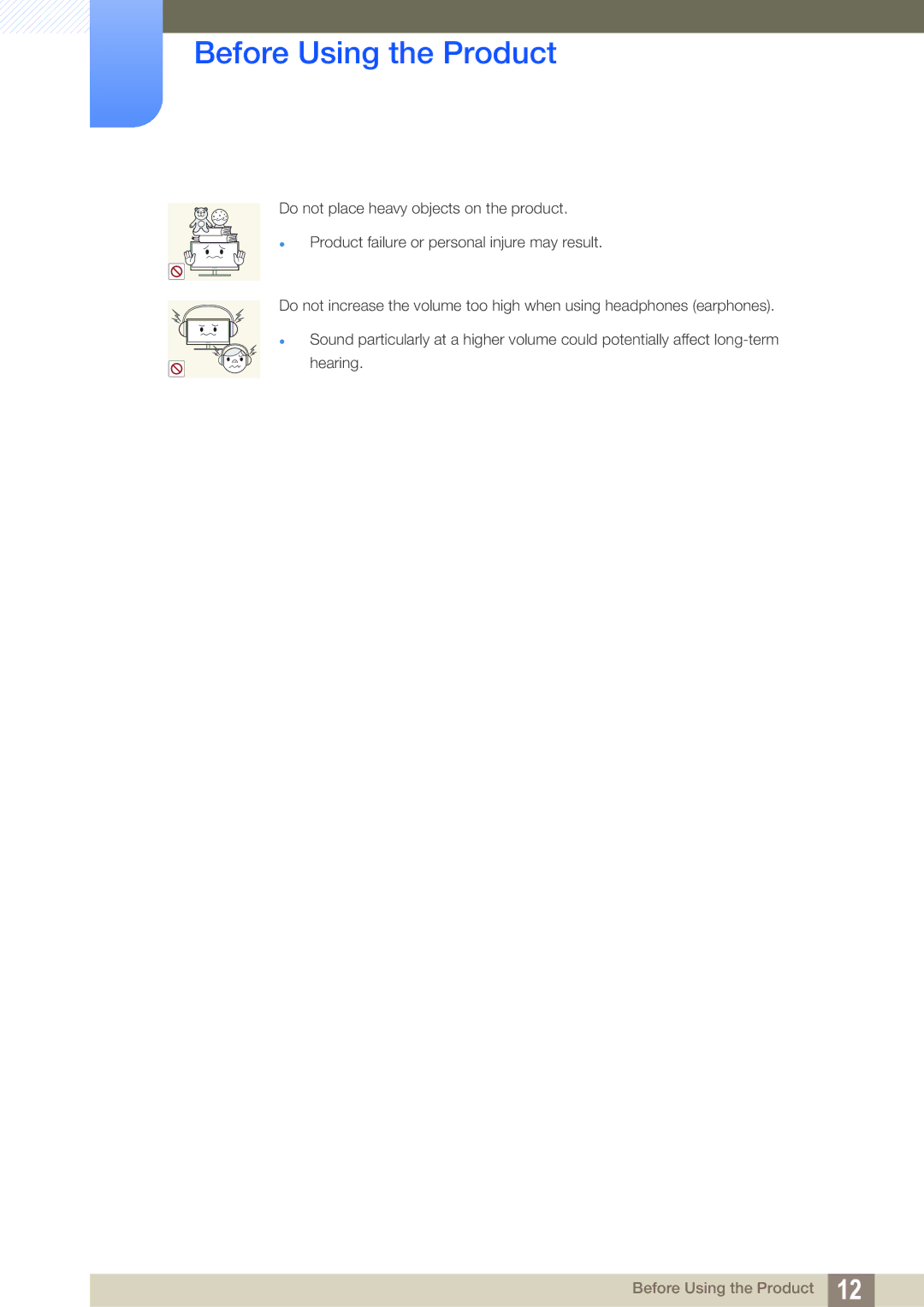 Samsung LF-TBWHF/EN, LF-TBCHA/EN, LF-TBWHD/EN, LF-TBWHF/XY manual Before Using the Product 