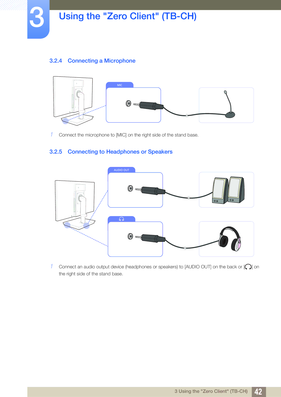 Samsung LF-TBWHD/EN, LF-TBWHF/EN, LF-TBCHA/EN, LF-TBWHF/XY manual Connecting a Microphone 