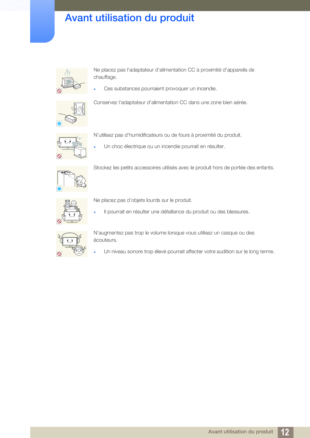 Samsung LF-TBWHF/EN, LF-TBCHA/EN, LF-TBWHD/EN manual Avant utilisation du produit 