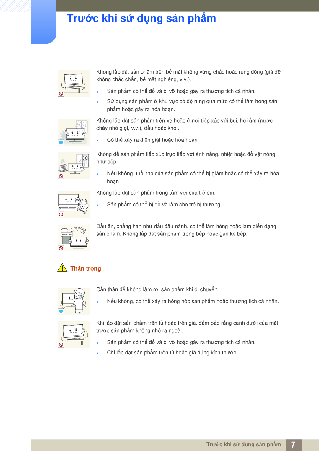 Samsung LF-TBWHF/XY manual Trước khi sử dụng sản phẩm 