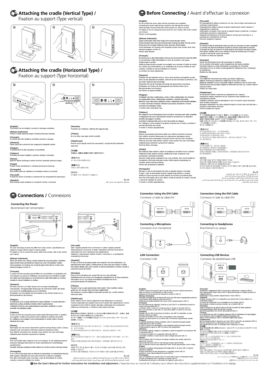 Samsung LF-TXWND/XY Deutsch Türkçe, English Svenska, Bahasa Indonesia Türkçe, Bahasa Indonesia Español, Français Svenska 