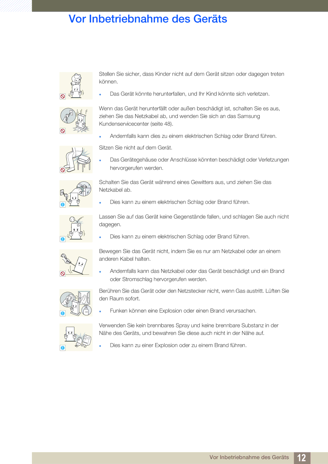 Samsung LF-TXWND/EN, LF-TXWNF/EN manual Gas 