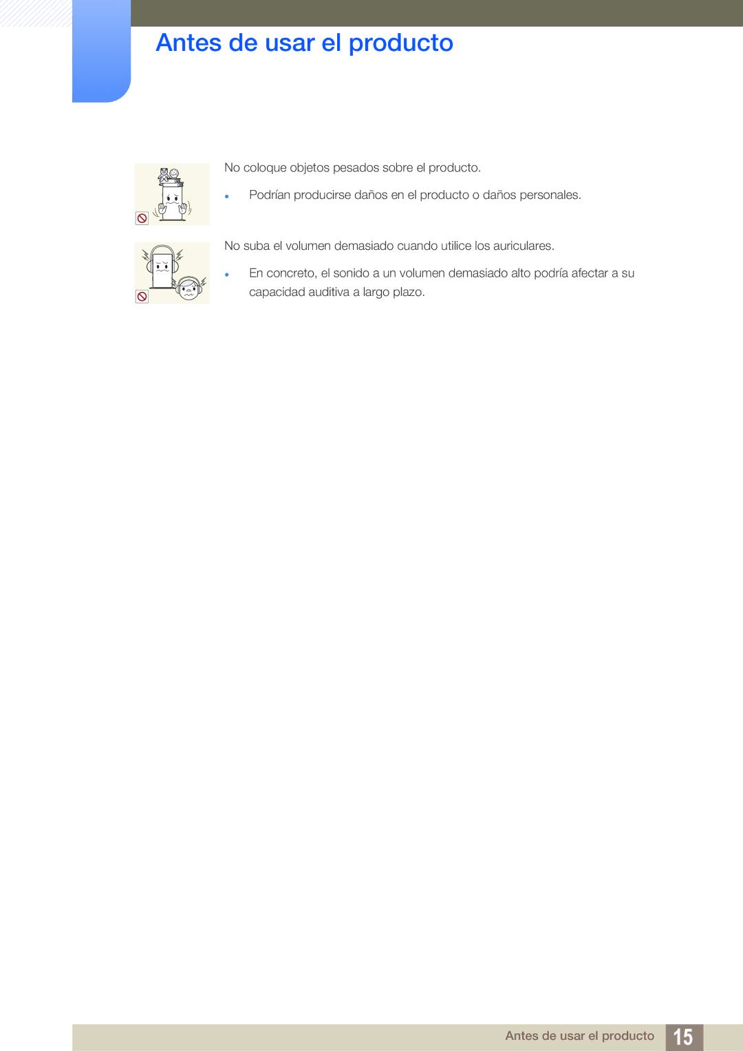 Samsung LF-TXWNF/EN, LF-TXWND/EN manual Antes de usar el producto 