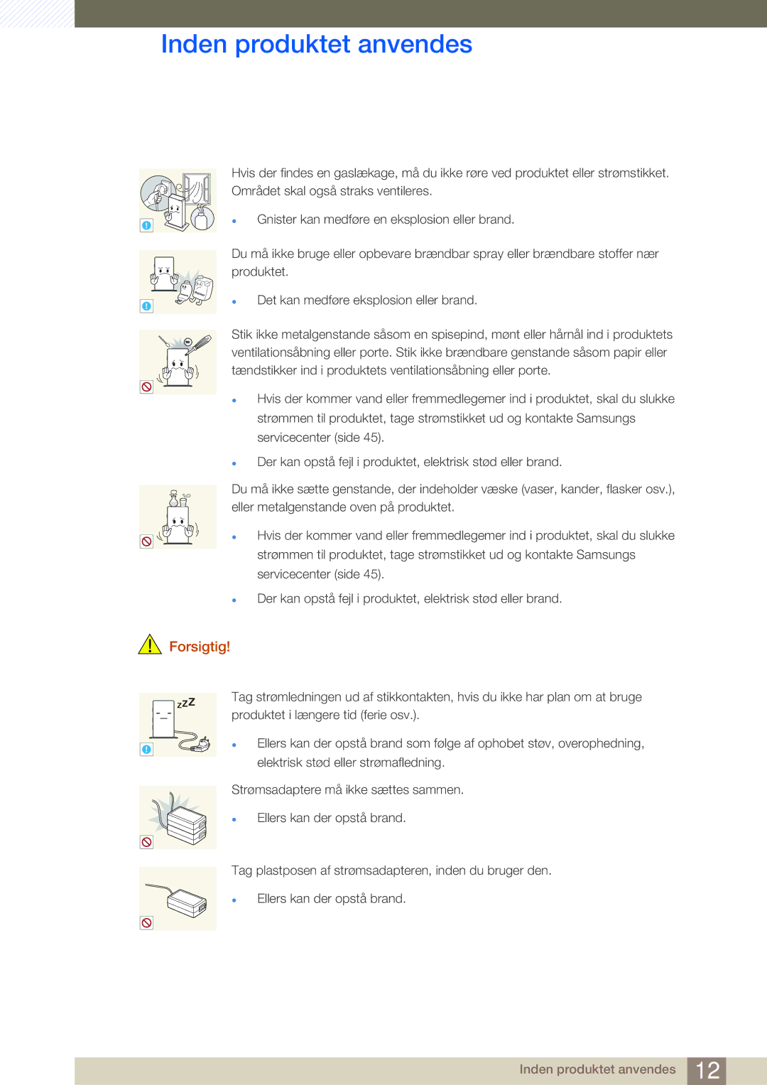 Samsung LF-TXWND/EN, LF-TXWNF/EN manual Gas 