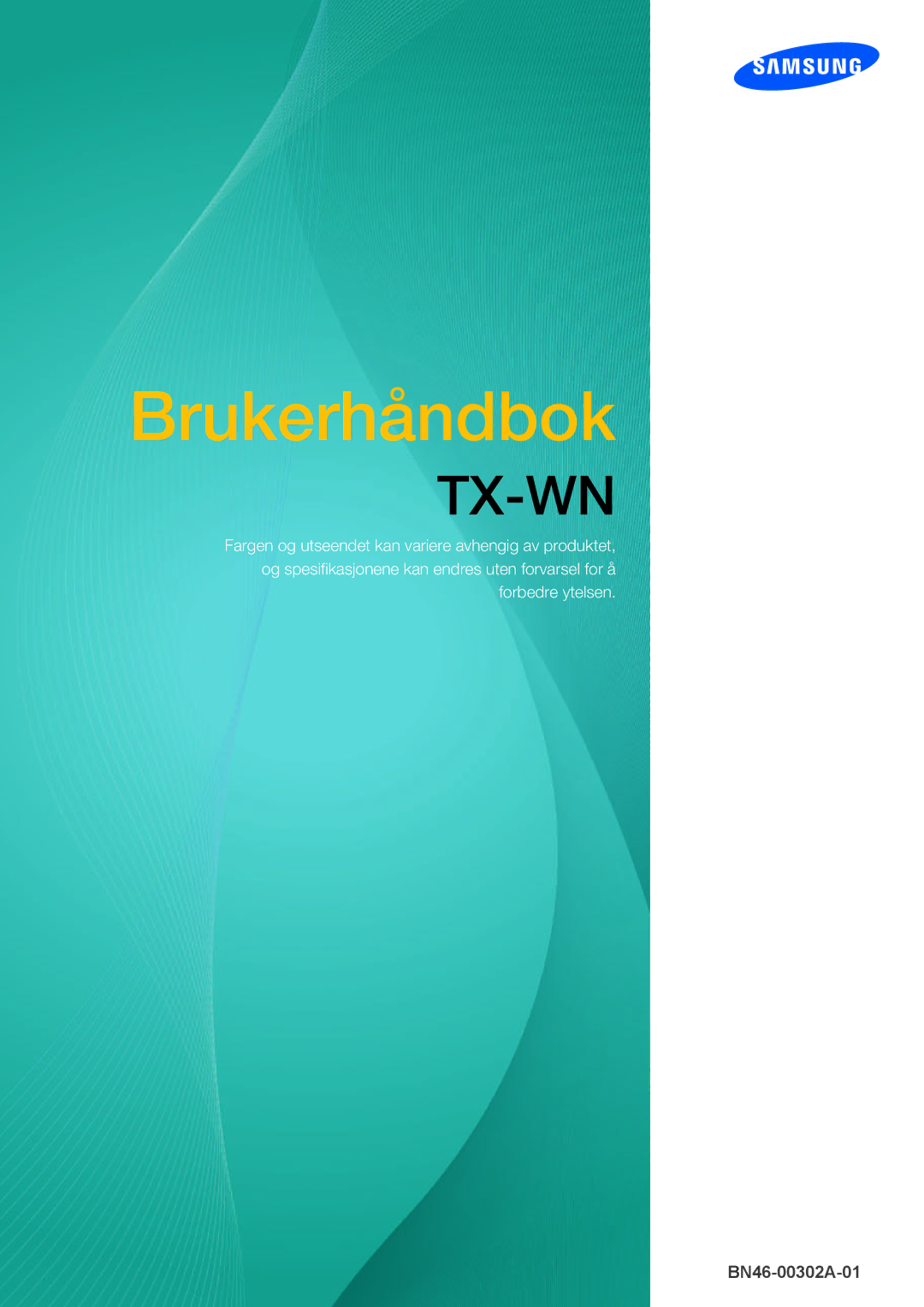 Samsung LF-TXWNF/EN, LF-TXWND/EN manual Brukerhåndbok 