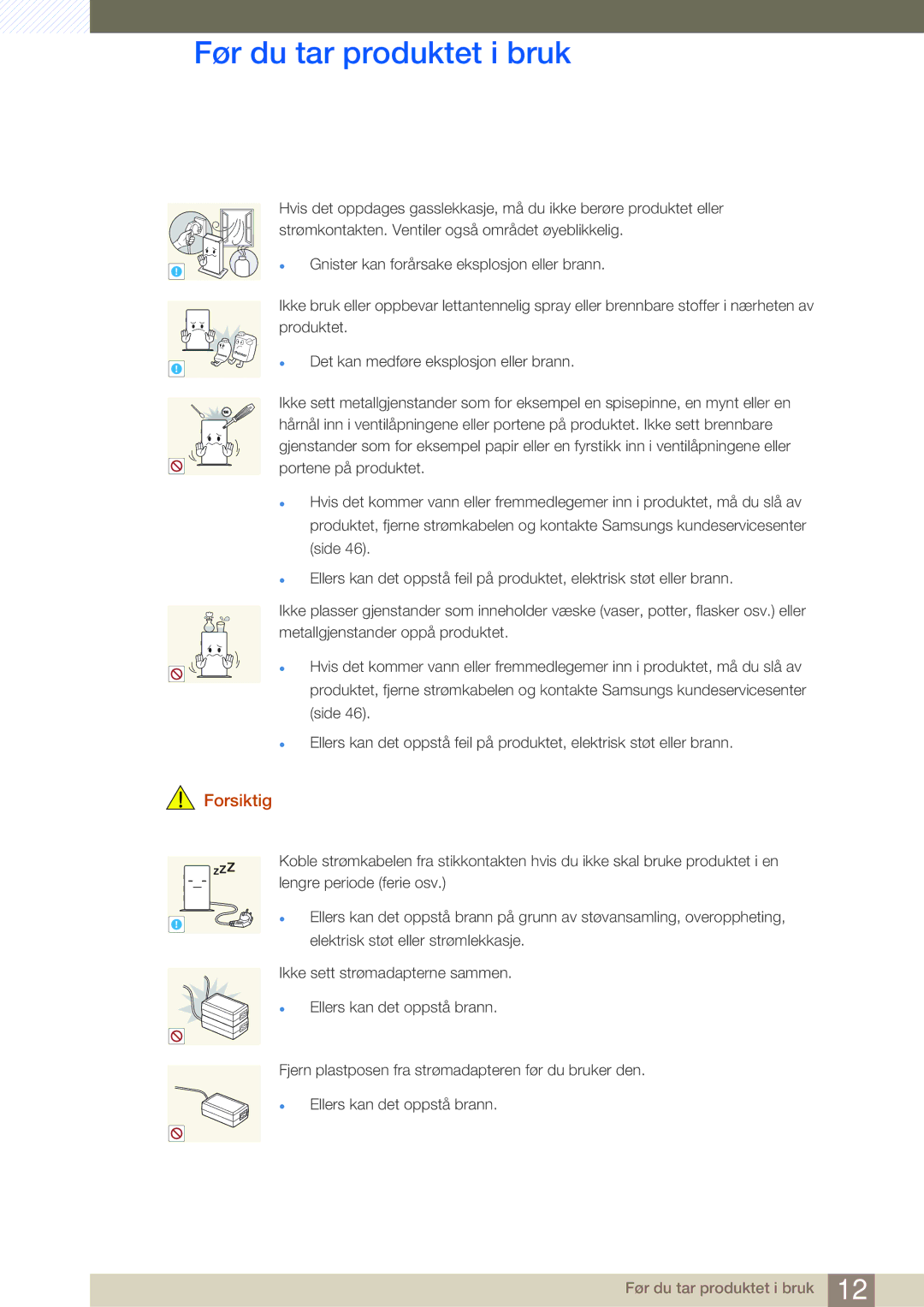 Samsung LF-TXWND/EN, LF-TXWNF/EN manual Gas 