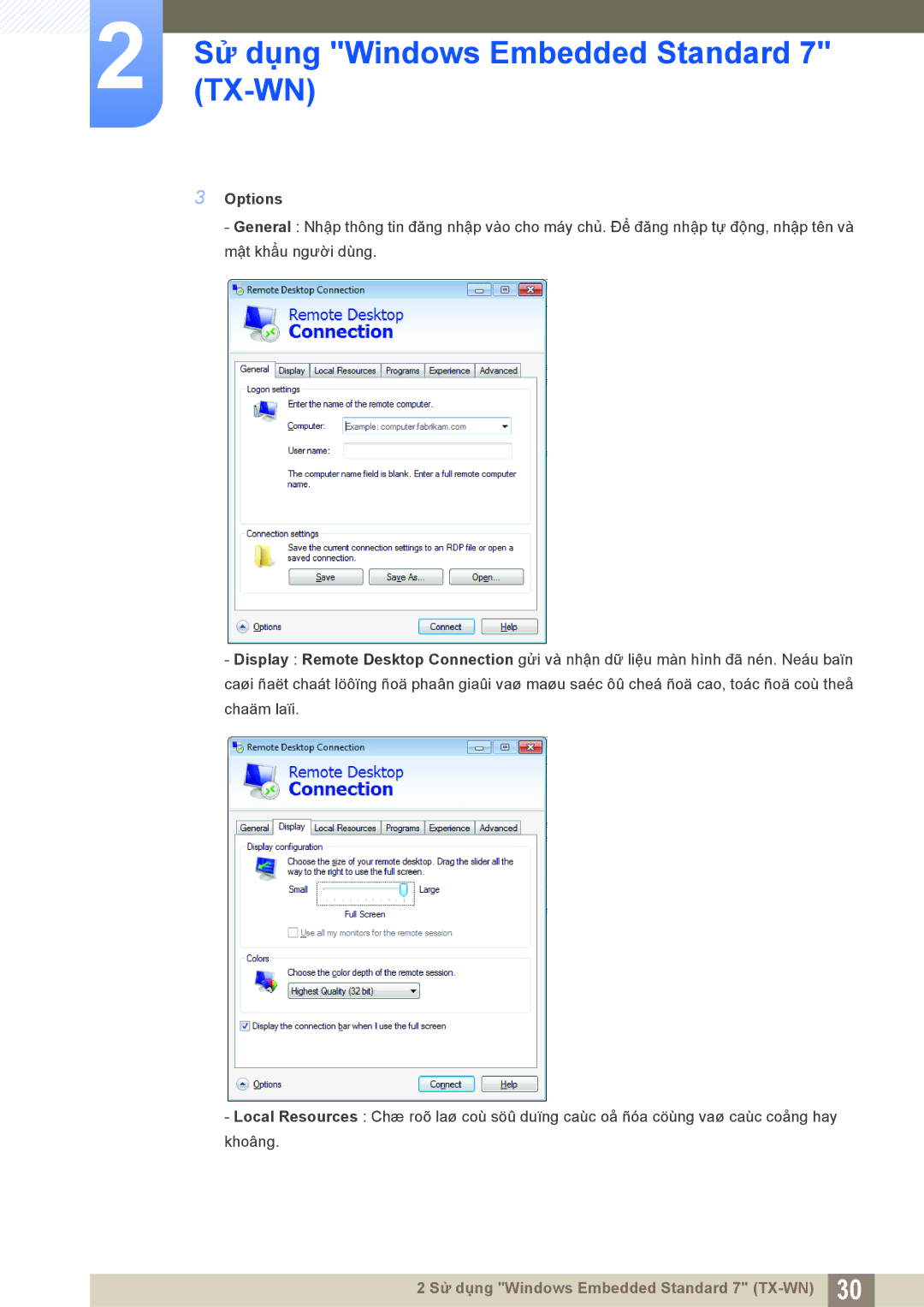 Samsung LF-TXWND/XY, LF-TXWNF/XY manual Options 