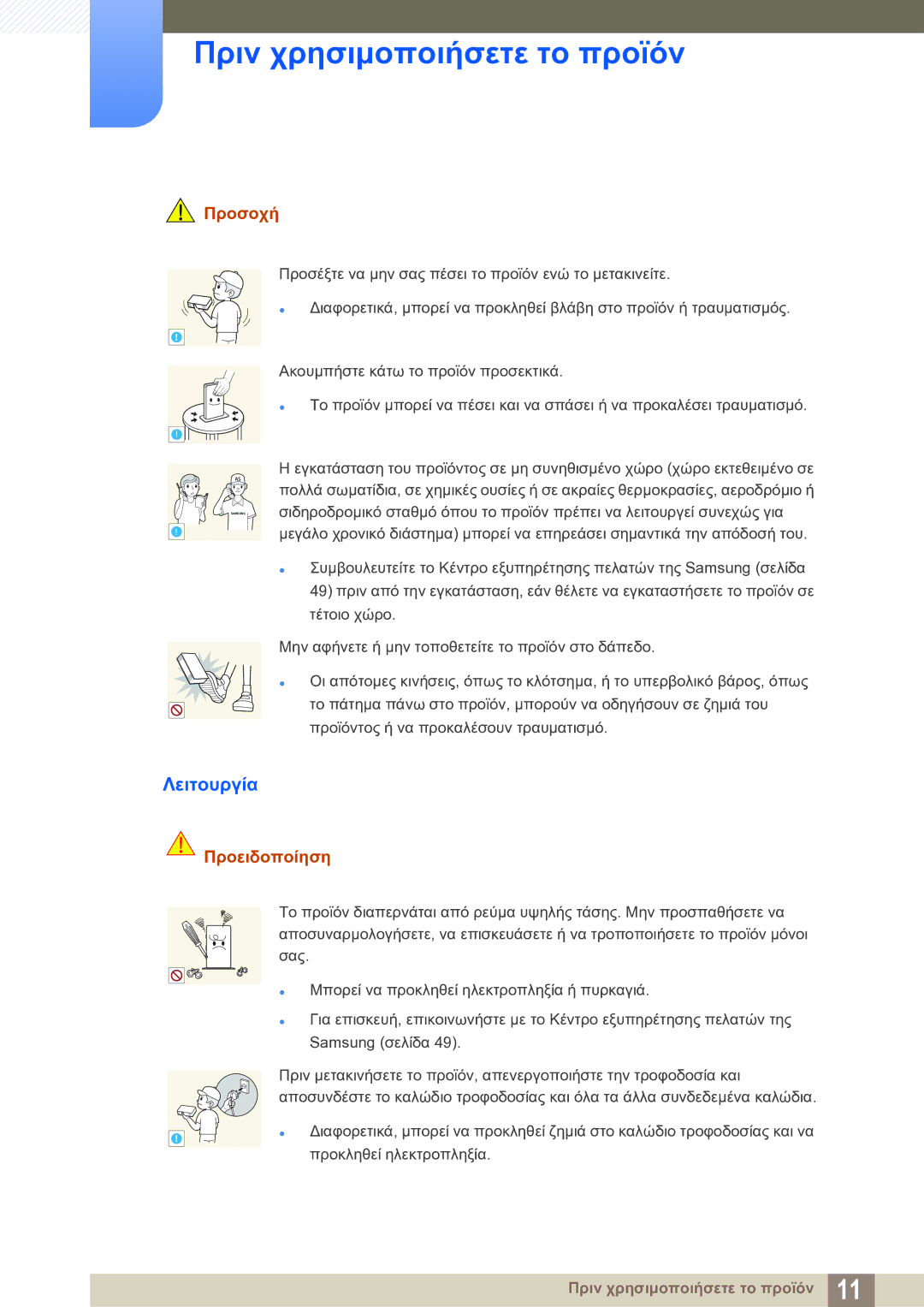 Samsung LF-TXWNF/EN manual Λειτουργία 