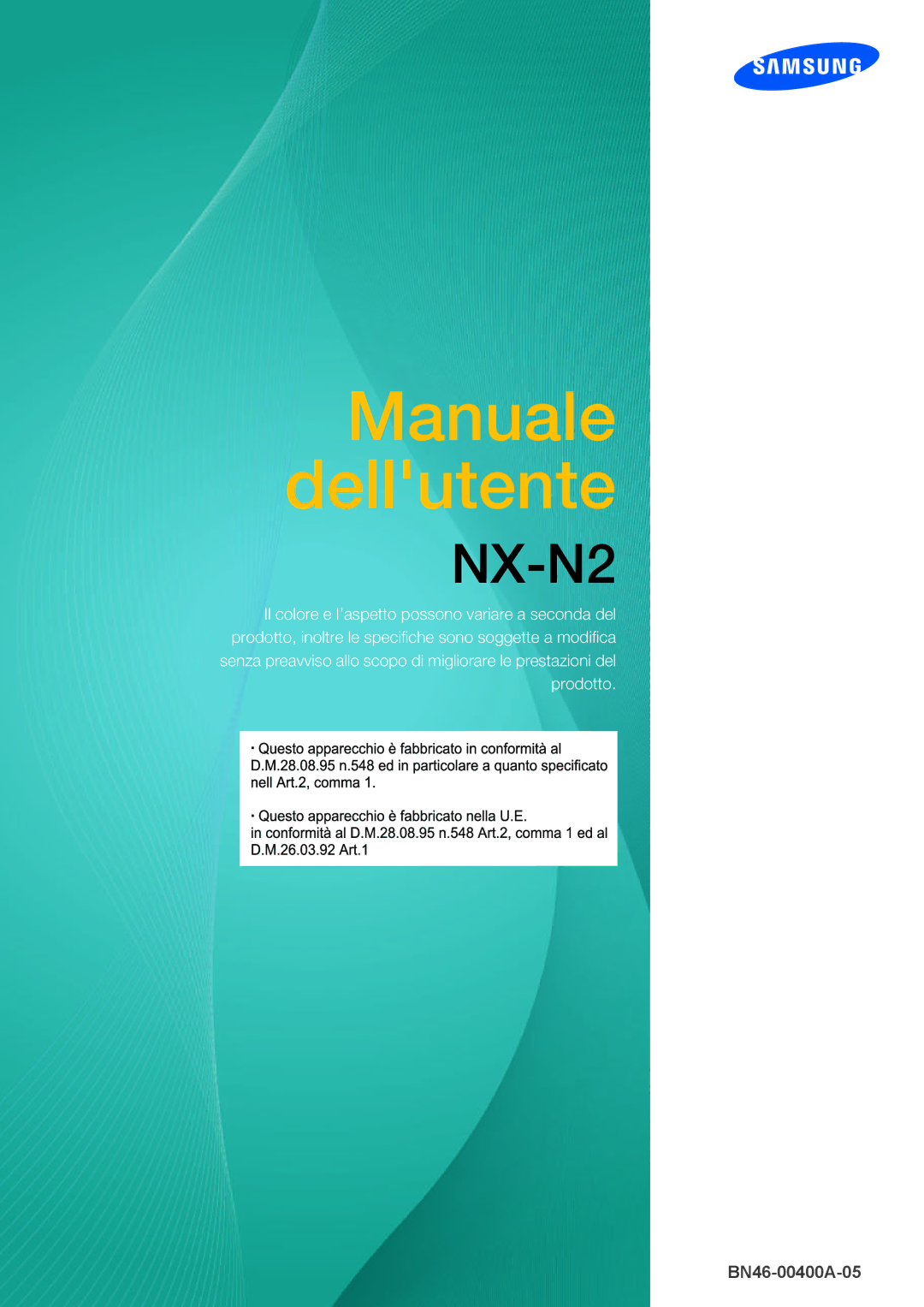 Samsung LF00FNXPFBZXEN manual Manuale dellutente 