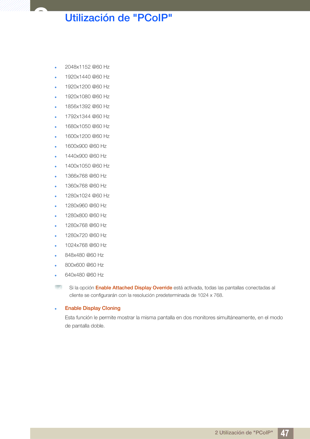 Samsung LF00FNXPFBZXEN manual Enable Display Cloning 