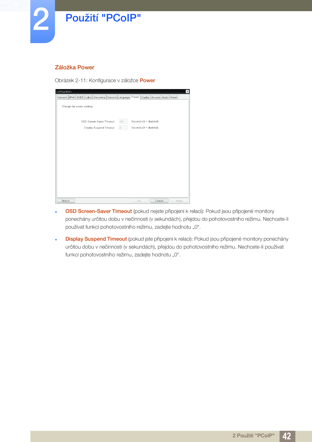 Samsung LF00FNXPFBZXEN manual Záložka Power 