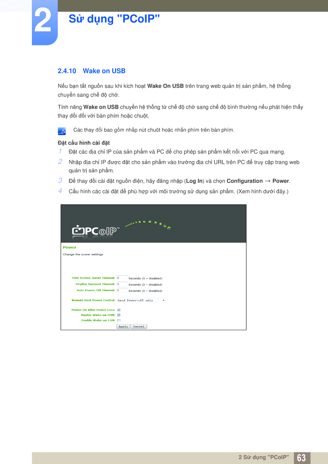 Samsung LF-NXN2N/XY, LF00FNXPFBZXXV manual Wake on USB 