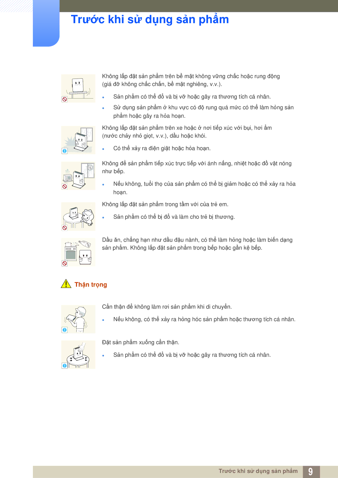 Samsung LF-NXN2N/XY, LF00FNXPFBZXXV manual Trước khi sử dụng sản phẩm 