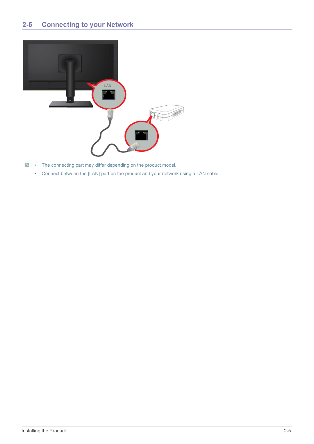 Samsung LF18TUSLBM/EN, LF18TUSLB3/EN, LF18TUSLBL/EN manual Connecting to your Network 