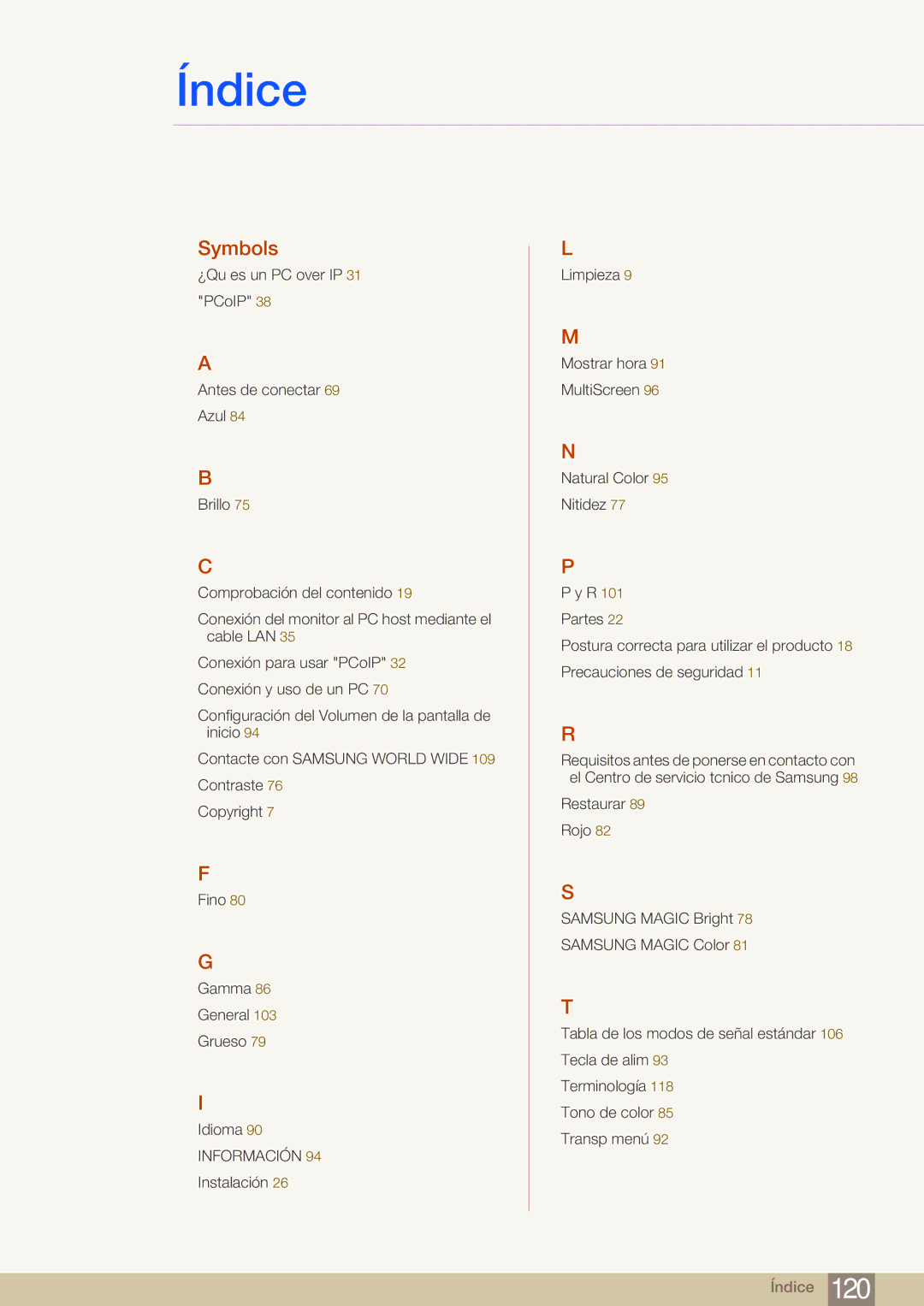 Samsung LF19NEBHBNM/EN, LF24NEBHBNM/EN, LF24FN1PFBZXEN manual Symbols 