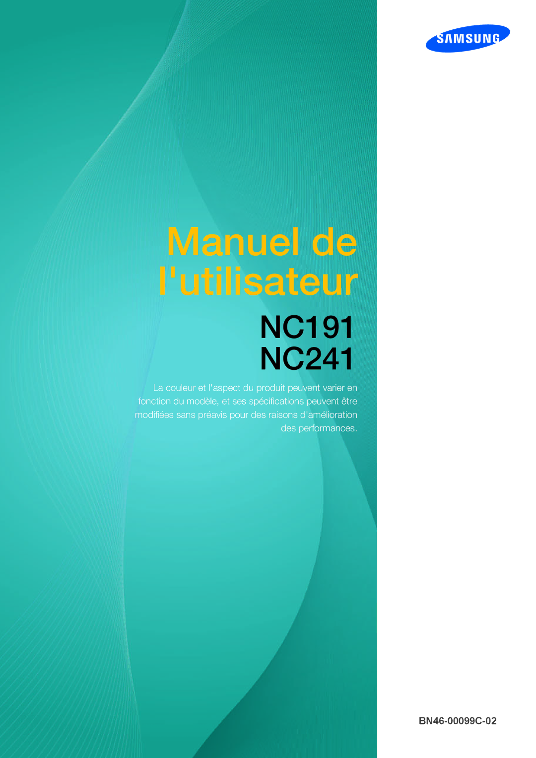 Samsung LF24NEBHBNU/EN, LF19NEBHBNM/EN, LF24NEBHBNM/EN, LF24FN1PFBZXEN manual Manuel de lutilisateur 