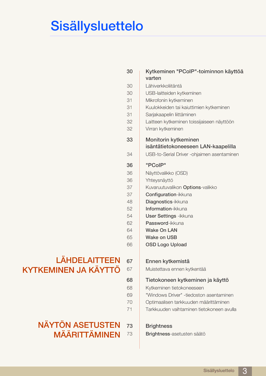 Samsung LF24FN1PFBZXEN, LF19NEBHBNM/EN, LF24NEBHBNU/EN manual Monitorin kytkeminen isäntätietokoneeseen LAN-kaapelilla 