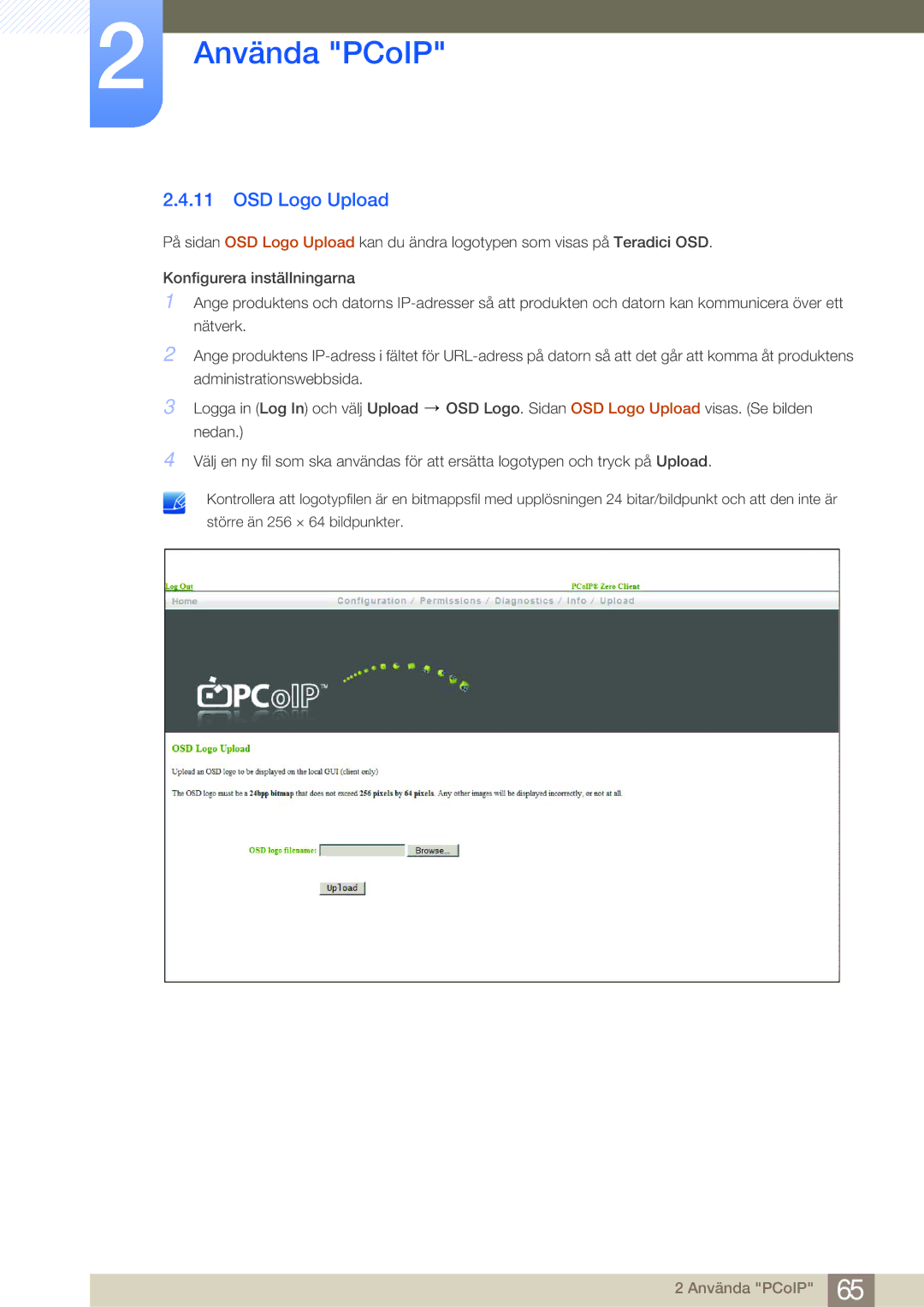 Samsung LF24NEBHBNU/EN, LF19NEBHBNM/EN, LF24NEBHBNM/EN, LF24FN1PFBZXEN manual OSD Logo Upload 