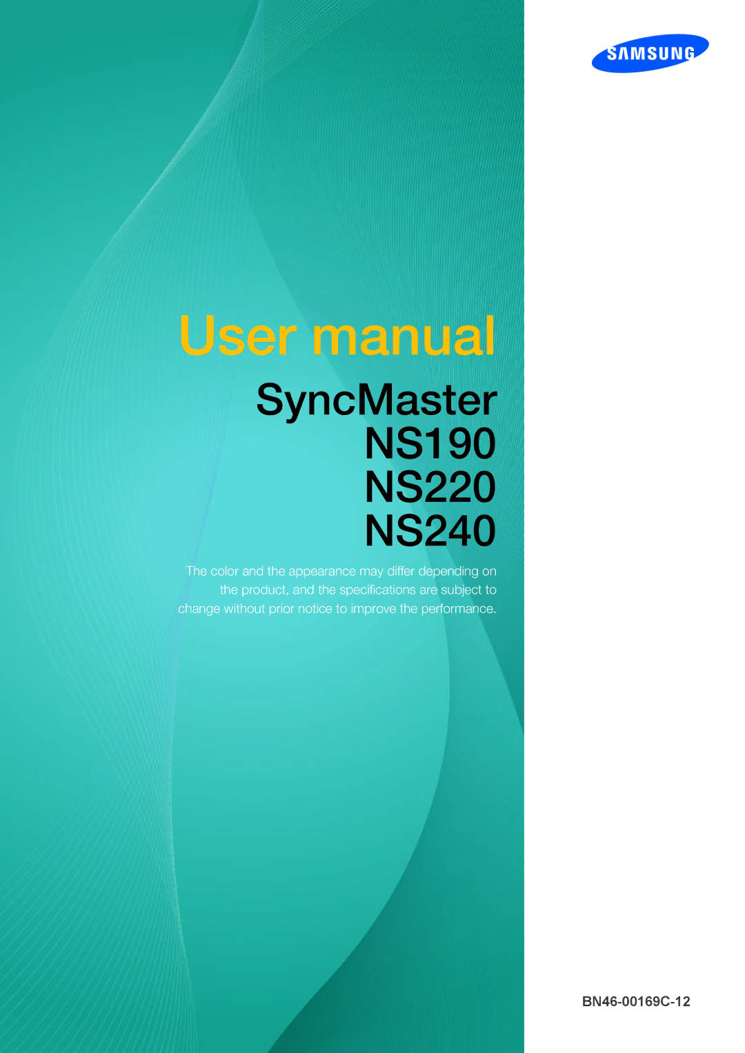 Samsung LF24NSBTBN/EN, LF19NSBTBN/EN, LF22NSBTBN/EN, LF24NSBTBN/XJ, LF19NSBTBN/XJ manual SyncMaster NS190 NS220 NS240 