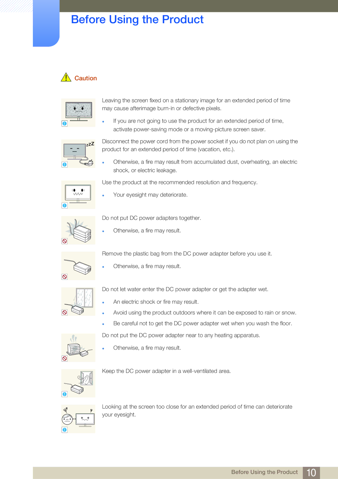 Samsung LF19NSBTBN/XS, LF19NSBTBN/EN, LF24NSBTBN/EN, LF22NSBTBN/EN, LF24NSBTBN/XJ, LF19NSBTBN/XJ manual Before Using the Product 