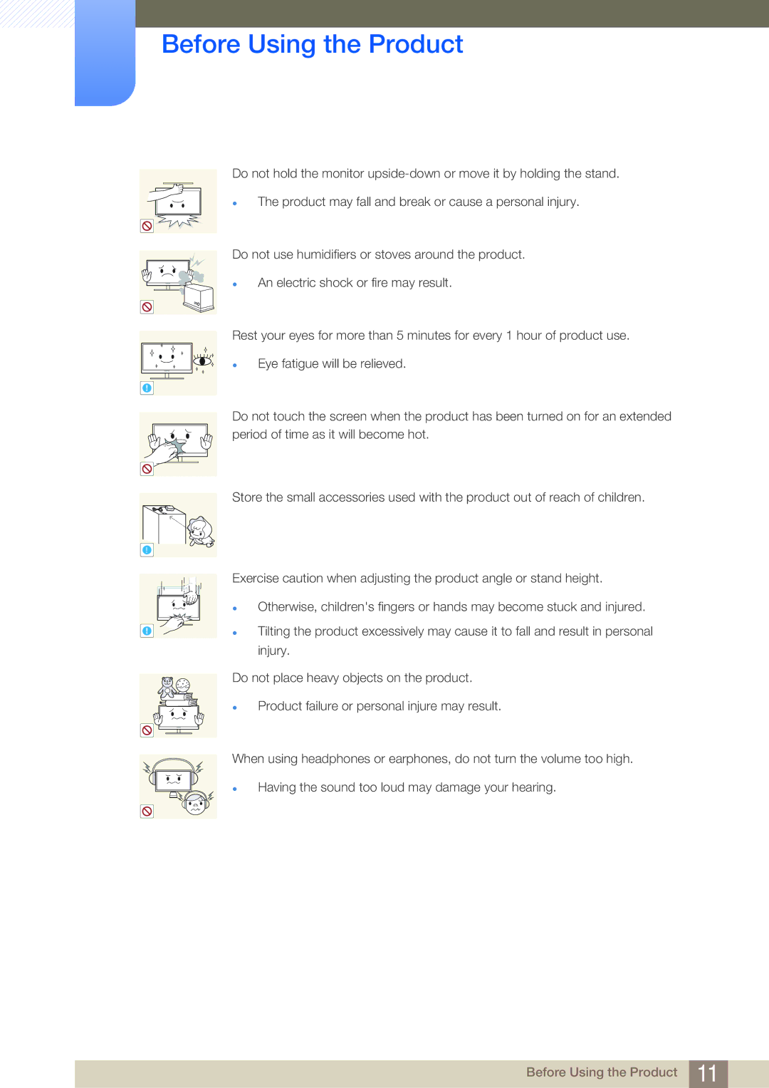 Samsung LF19NSBTBN/EN, LF24NSBTBN/EN, LF22NSBTBN/EN, LF24NSBTBN/XJ, LF19NSBTBN/XJ, LF19NSBTBN/NG manual Before Using the Product 