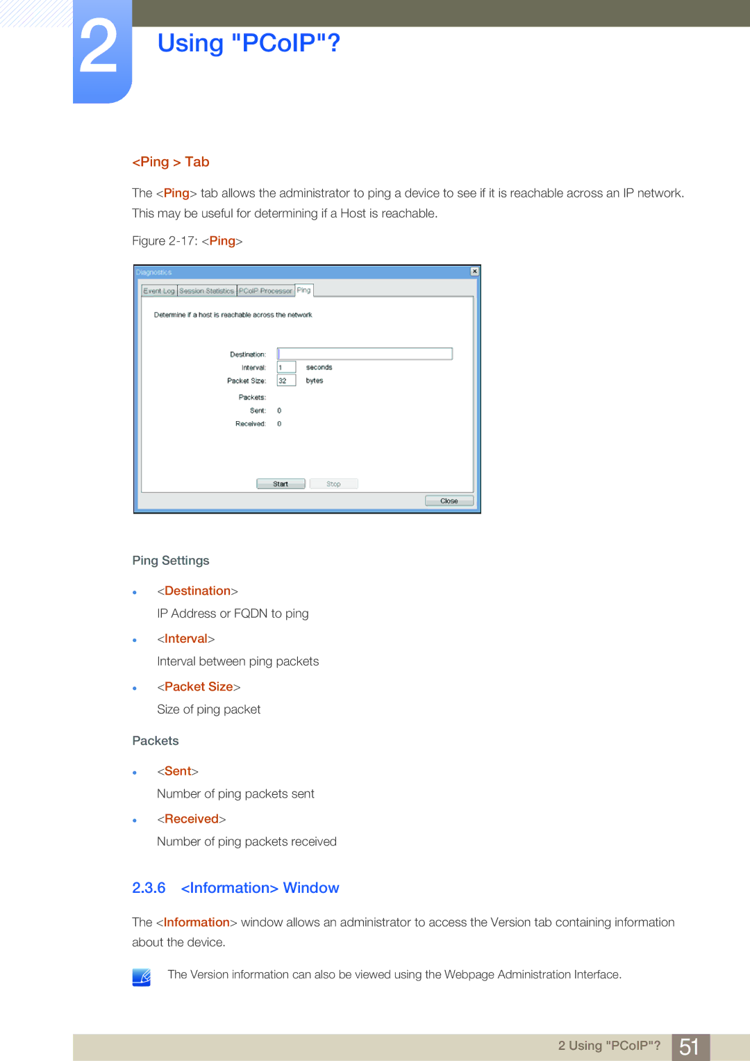 Samsung LF19NSBTBN/XY, LF19NSBTBN/EN, LF24NSBTBN/EN, LF22NSBTBN/EN, LF24NSBTBN/XJ, LF19NSBTBN/XJ Information Window, Ping Tab 