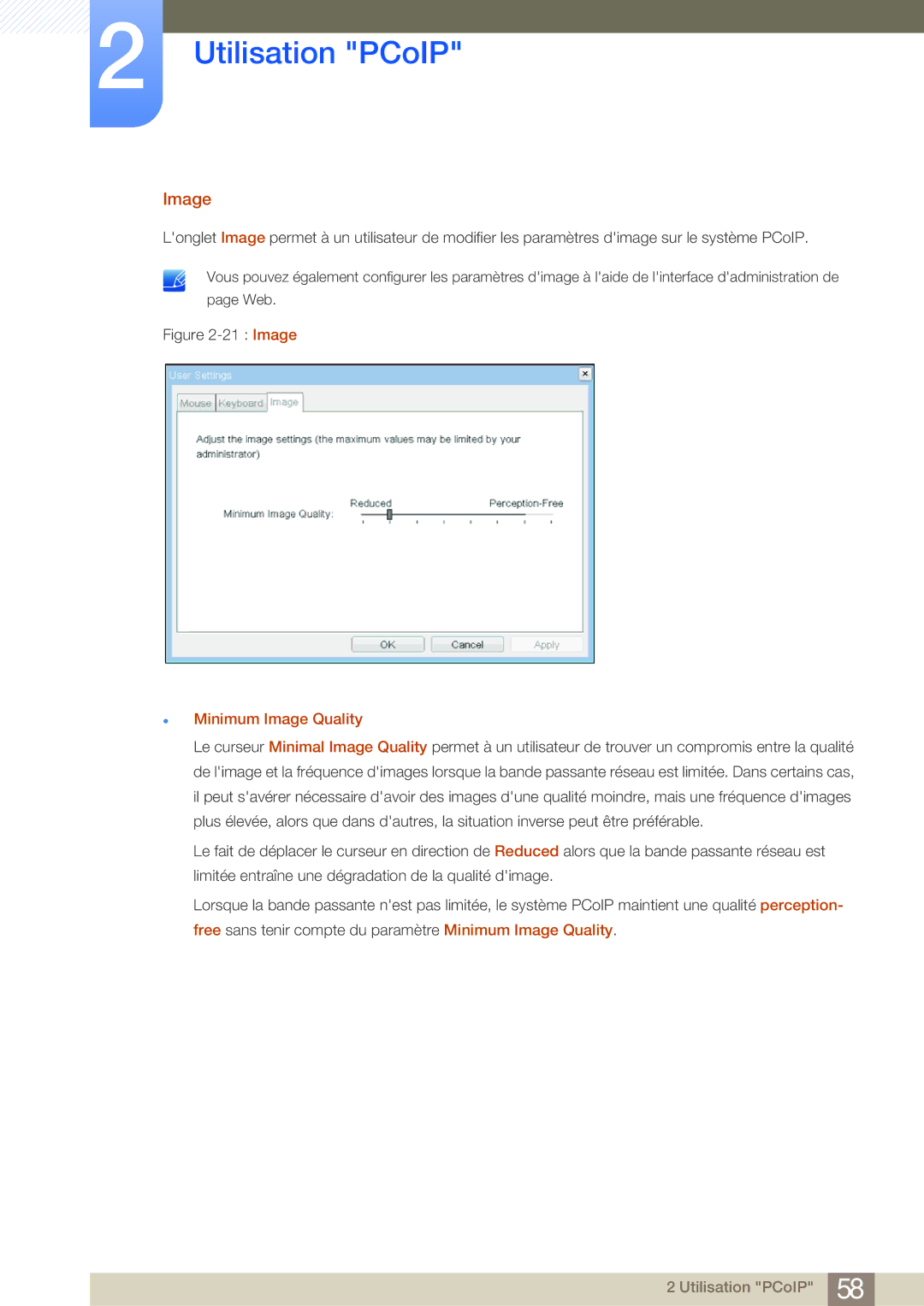 Samsung LF24NSBTBN/EN, LF19NSBTBN/EN, LF22NSBTBN/EN manual Minimum Image Quality 