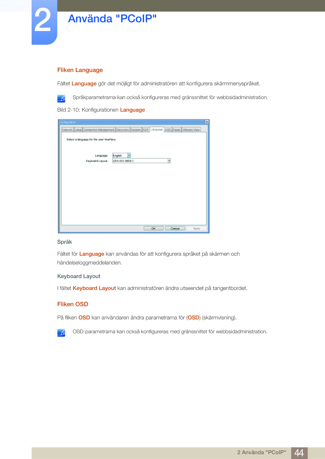 Samsung LF22NSBTBN/EN, LF19NSBTBN/EN, LF24NSBTBN/EN manual Fliken Language, Fliken OSD 