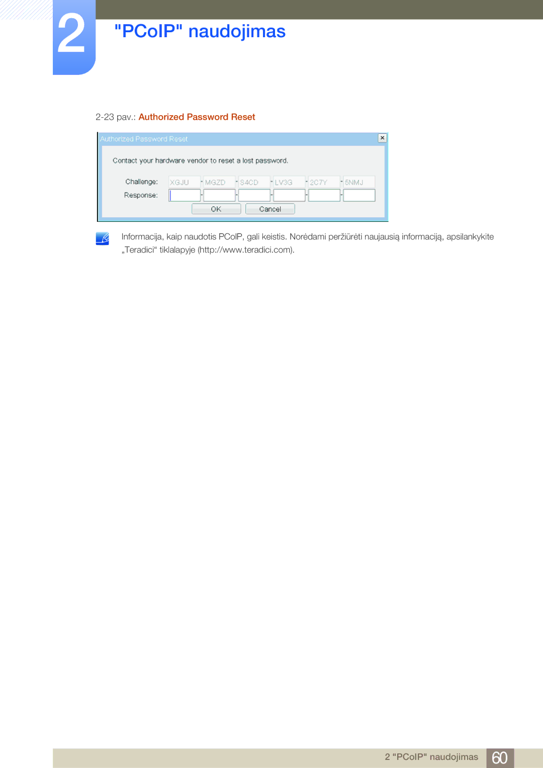 Samsung LF19NSBTBN/EN, LF24NSBTBN/EN, LF22NSBTBN/EN manual 23 pav. Authorized Password Reset 