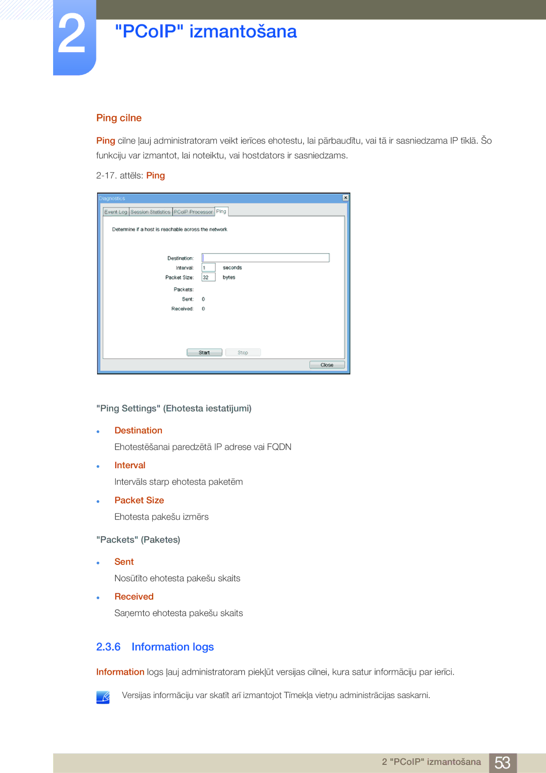 Samsung LF22NSBTBN/EN, LF19NSBTBN/EN, LF24NSBTBN/EN manual Information logs, Ping cilne 