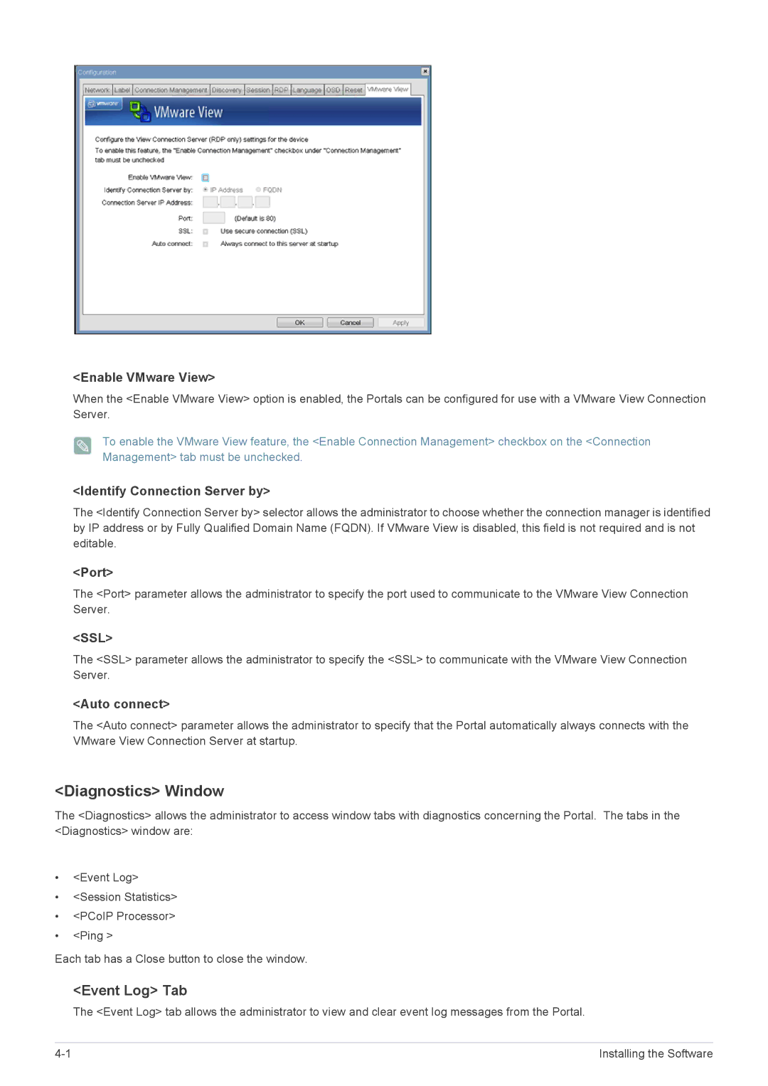 Samsung LF24PPBCB/XY, LF19PPBCB/EN, LF24PPBCB/EN, LF24PPBDB/EN, LF24PPBDB/XJ, LF19PPBCB/XJ Diagnostics Window, Event Log Tab 