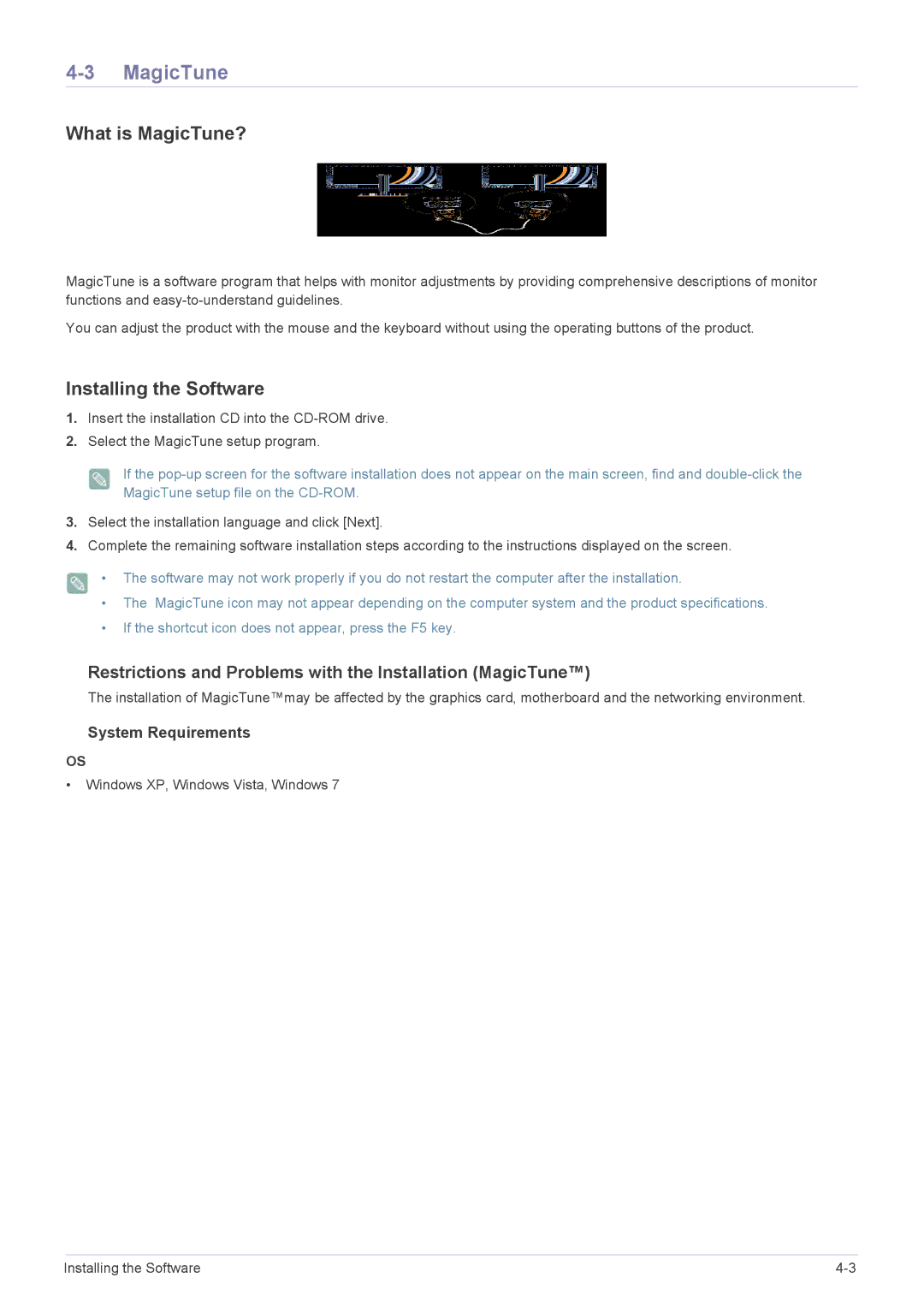 Samsung LF19PPBCB/ZA, LF19PPBCB/EN, LF24PPBCB/EN manual What is MagicTune?, Installing the Software, System Requirements 