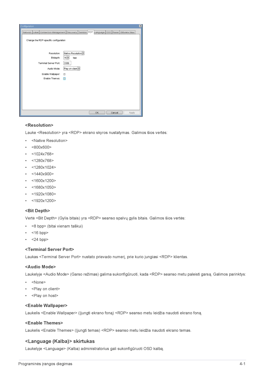 Samsung LF19PPBCB/EN, LF24PPBCB/EN, LF24PPBDB/EN manual Language Kalba skirtukas 