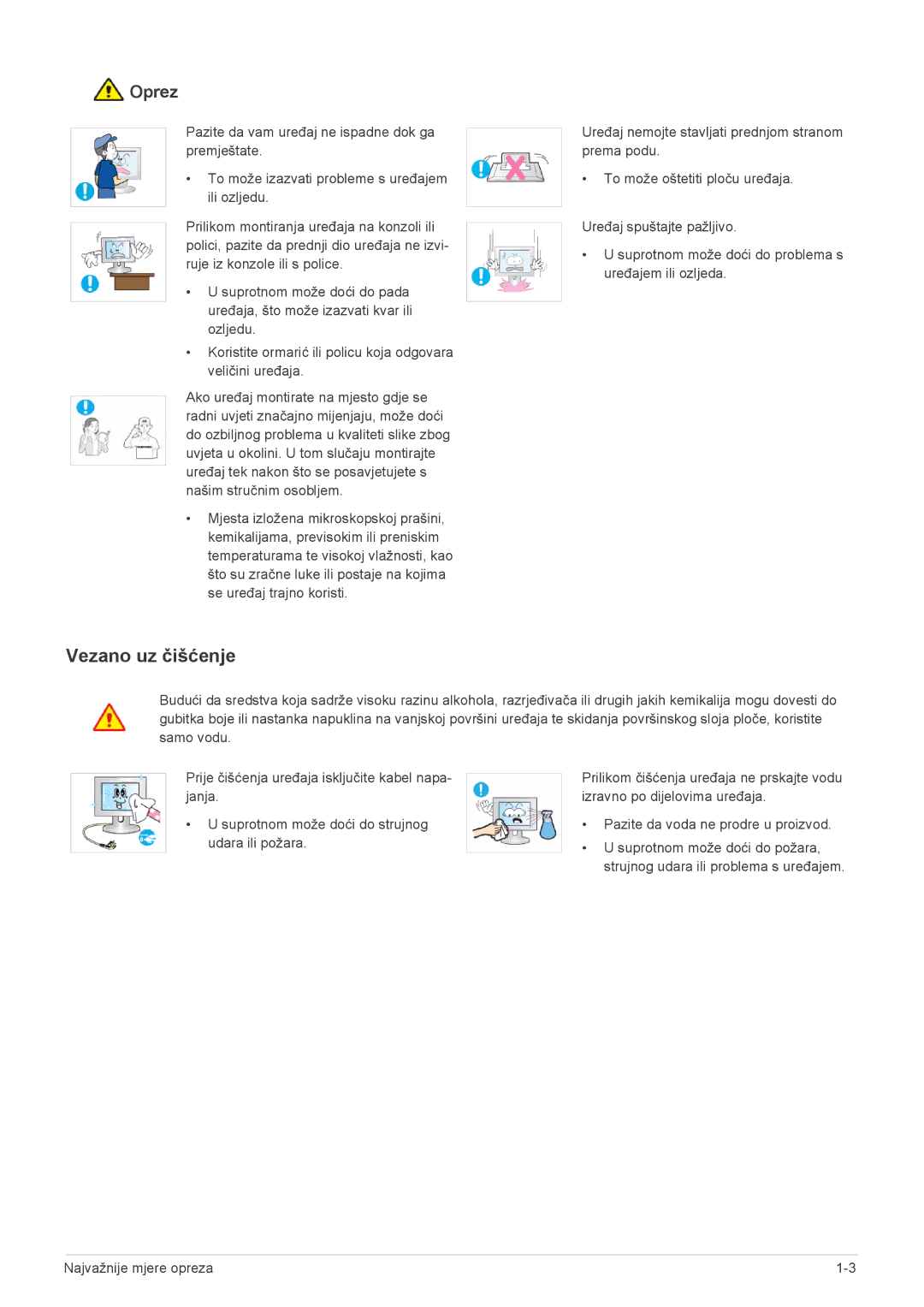 Samsung LF19PPBCB/EN manual Vezano uz čišćenje 