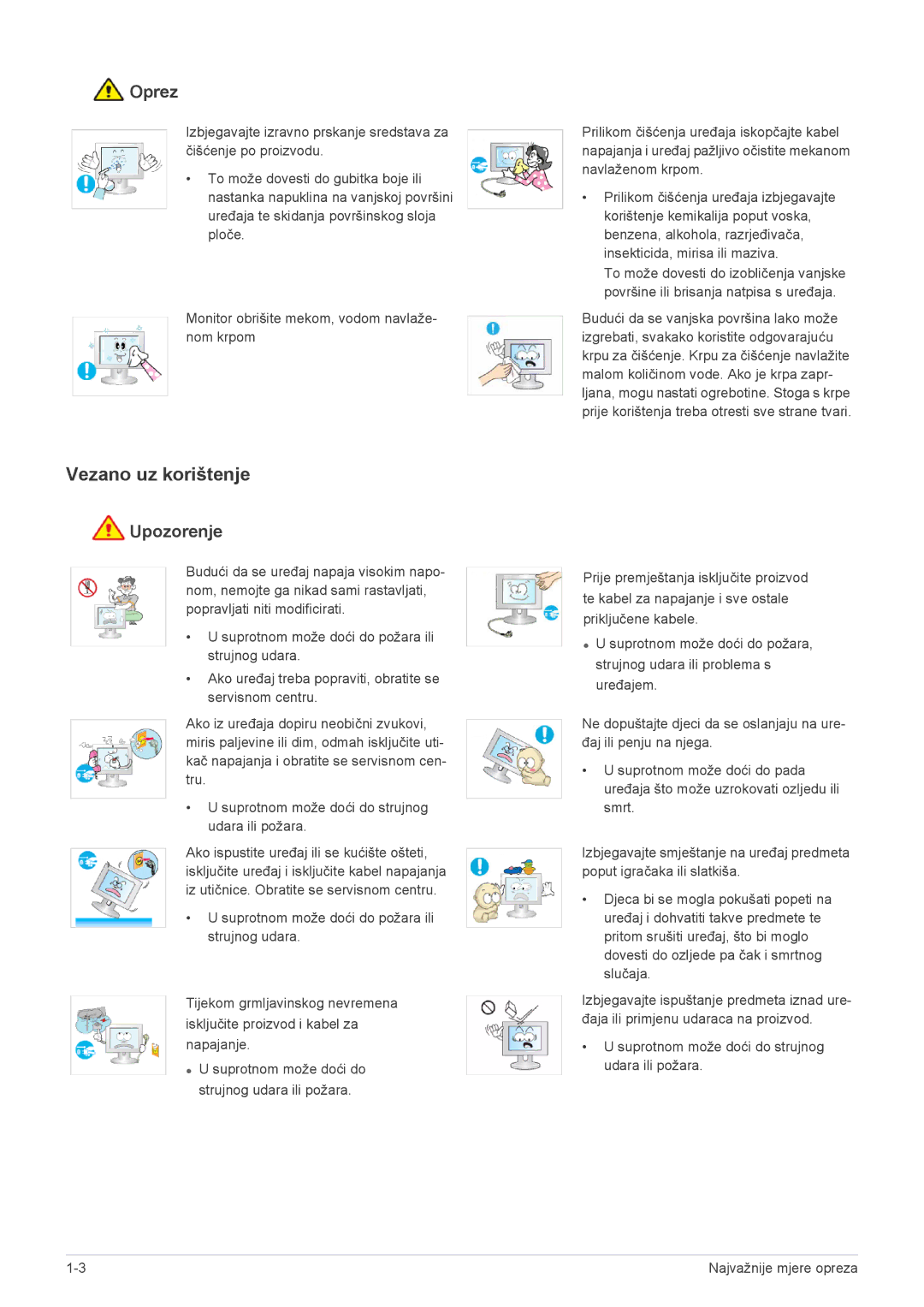 Samsung LF19PPBCB/EN manual Vezano uz korištenje 