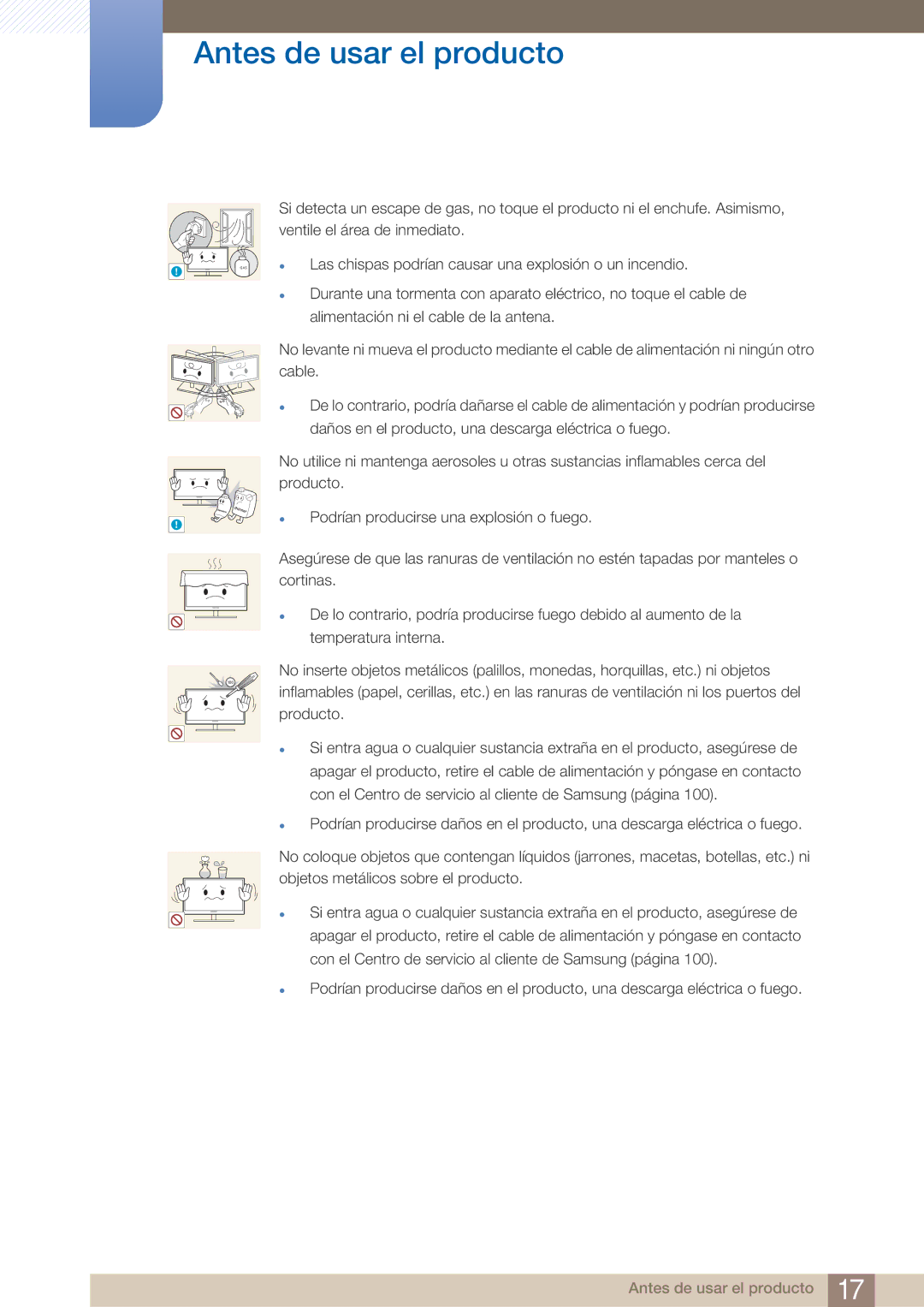 Samsung LF24TOWHBDM/EN, LF19TOWHBDM/EN, LF19TOWHBFM/EN manual Gas 