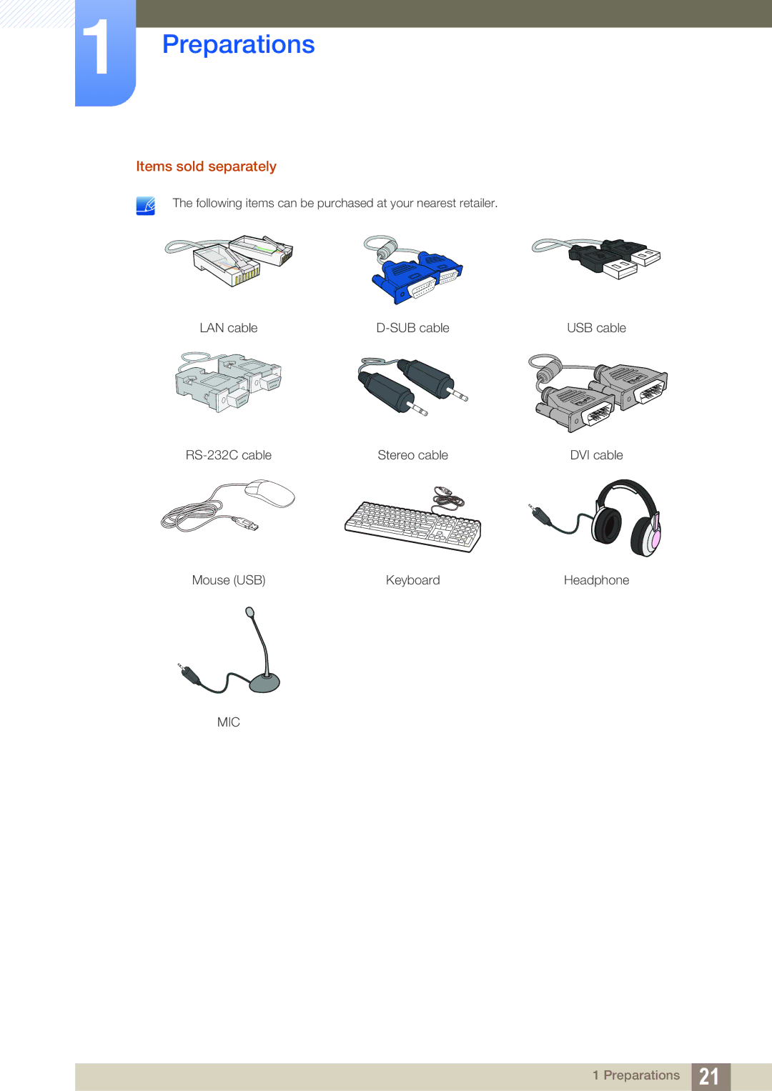 Samsung LF19TOWHBDM/XY, LF19TOWHBDM/EN, LF19TOWHBFM/EN, LF24TOWHBFM/EN, LF24TOWHBDM/EN, LF19TOWHBDM/XJ Items sold separately 