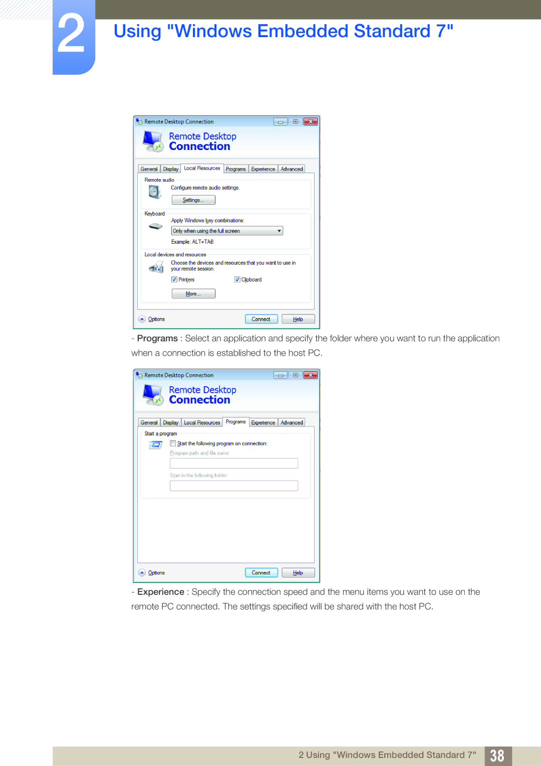 Samsung LF24TOWHBFM/EN, LF19TOWHBDM/EN, LF19TOWHBFM/EN, LF24TOWHBDM/EN, LF19TOWHBDM/XJ manual Using Windows Embedded Standard 