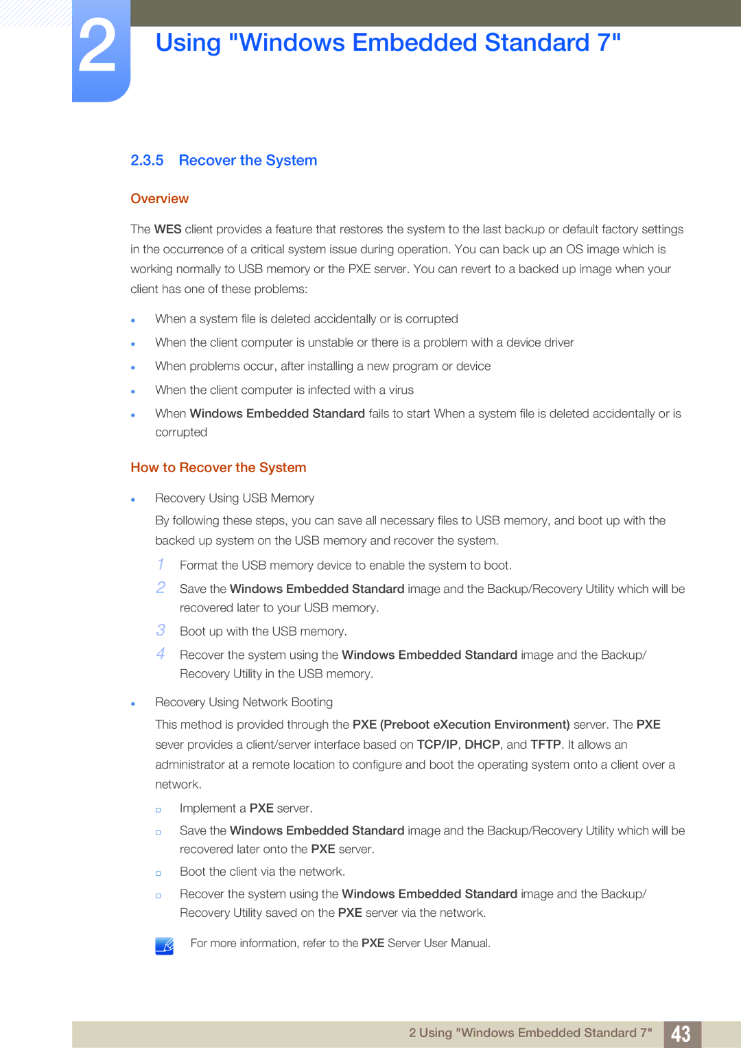 Samsung LF19TOWHBFM/UE, LF19TOWHBDM/EN, LF19TOWHBFM/EN, LF24TOWHBFM/EN manual Overview, How to Recover the System 