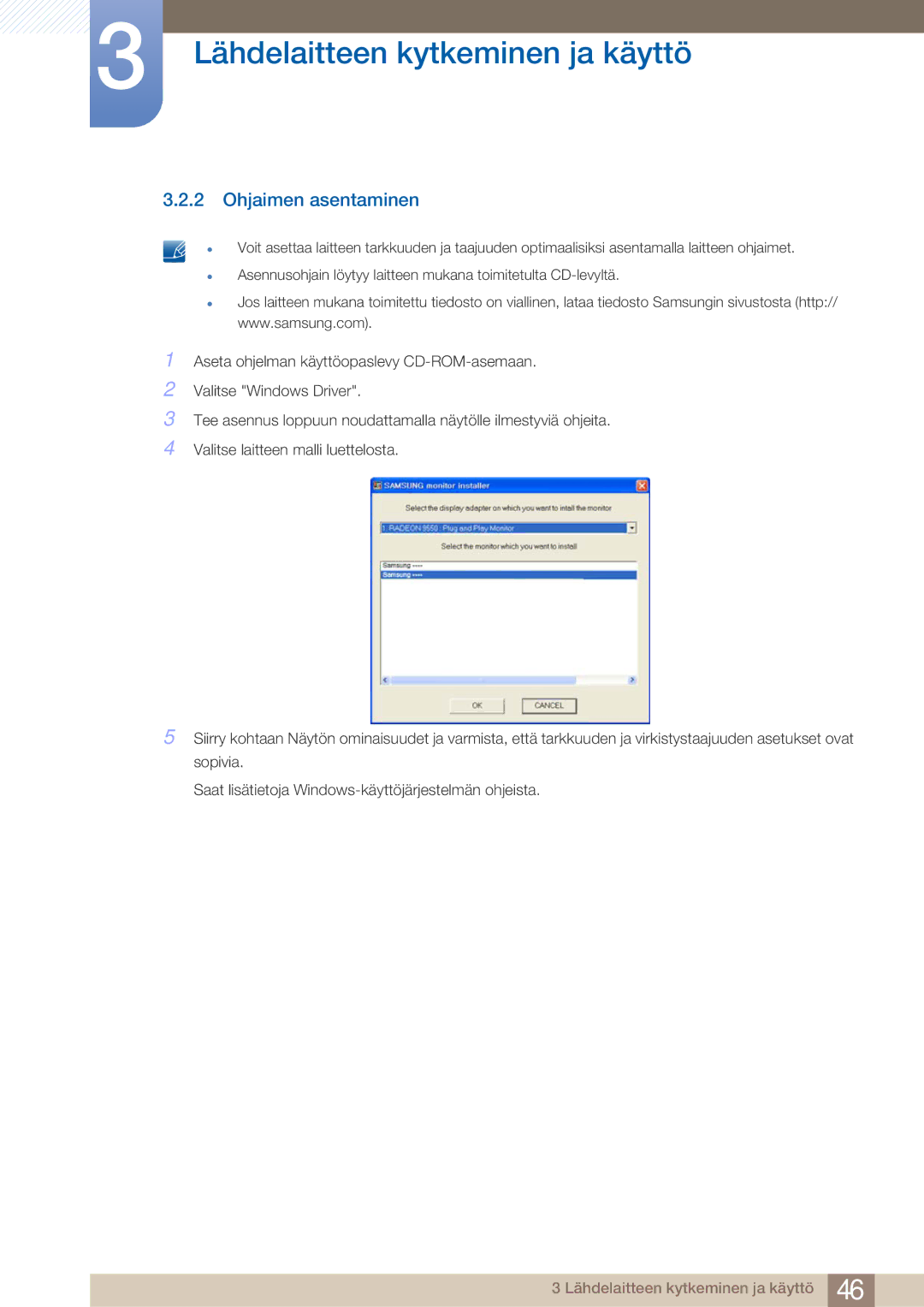 Samsung LF24TOWHBFM/EN, LF19TOWHBDM/EN, LF19TOWHBFM/EN, LF24TOWHBDM/EN manual Ohjaimen asentaminen 