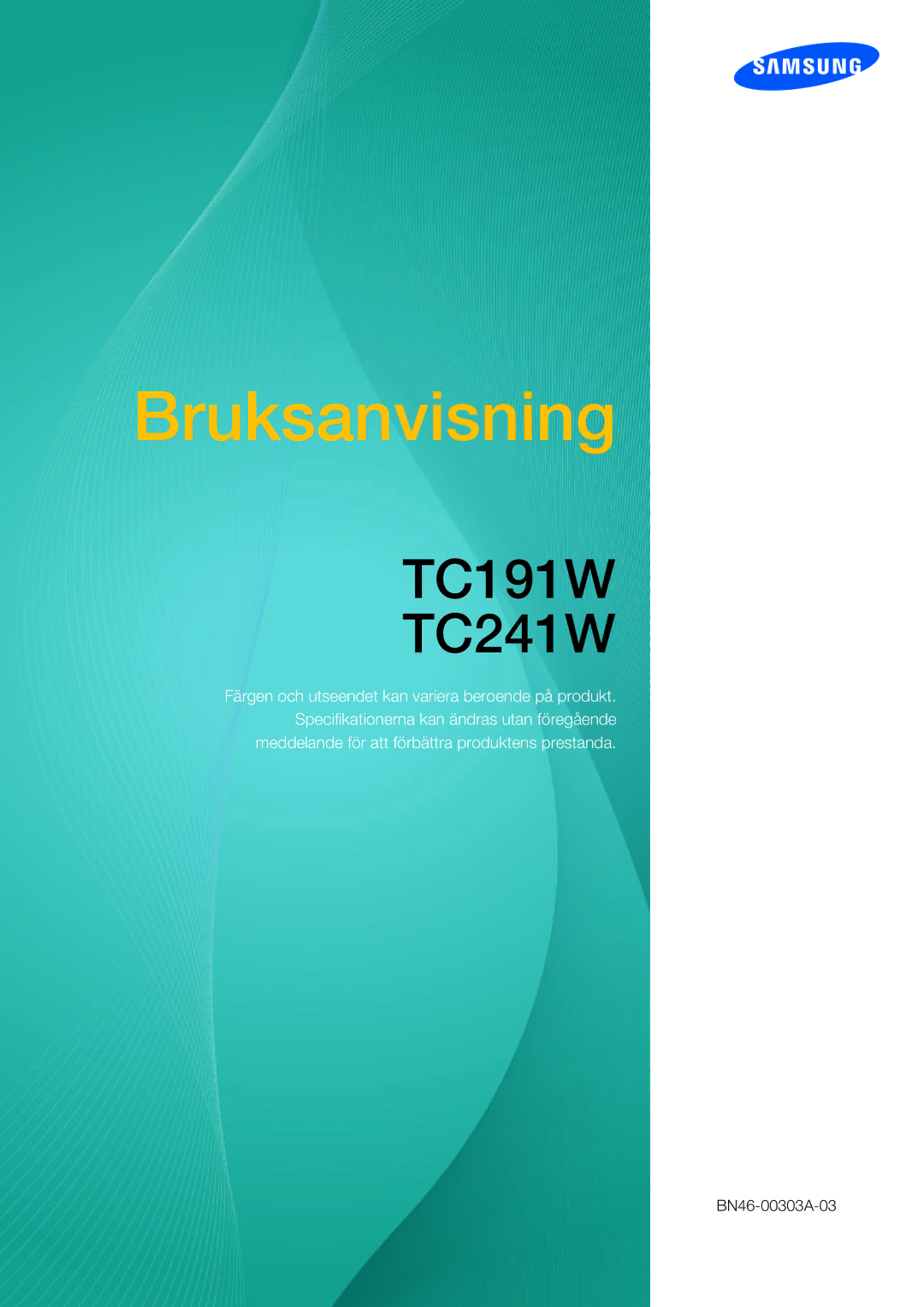 Samsung LF19TOWHBFM/EN, LF19TOWHBDM/EN, LF24TOWHBFM/EN, LF24TOWHBDM/EN manual Brukerhåndbok 