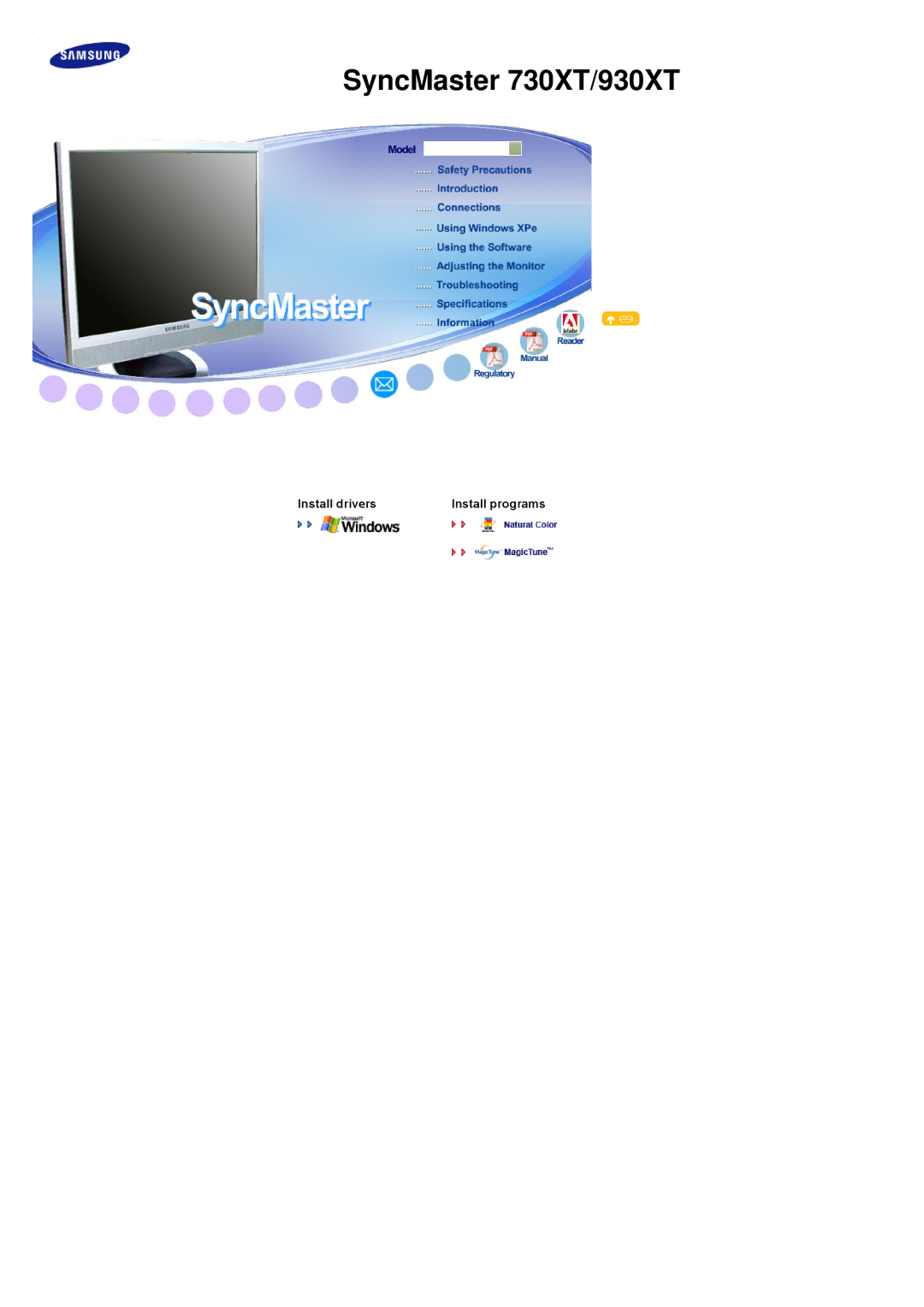 Samsung LH40MGTLBC/EN, LH46MGTLBC/EN, LH40MGPLBC/EN manual LCD Monitor, SyncMaster 400MX, 460MX, 400MXn, 460MXn 