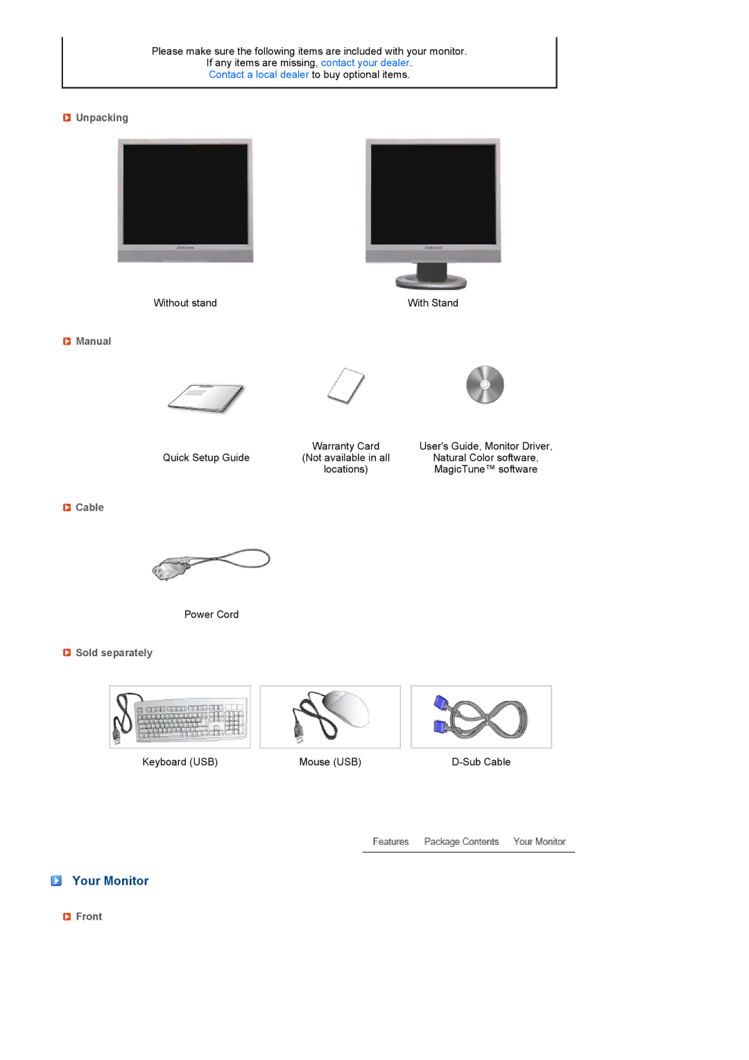 Samsung LF17TPTLSN/EDC, LF19TPTLSM/EDC, LF19TPTLSL/EN, LH40MGPPBC/EN, LF19TPTLSJ/EN, LH40MGPLBC/EN, LF17TPTLSP/EDC Your Monitor 