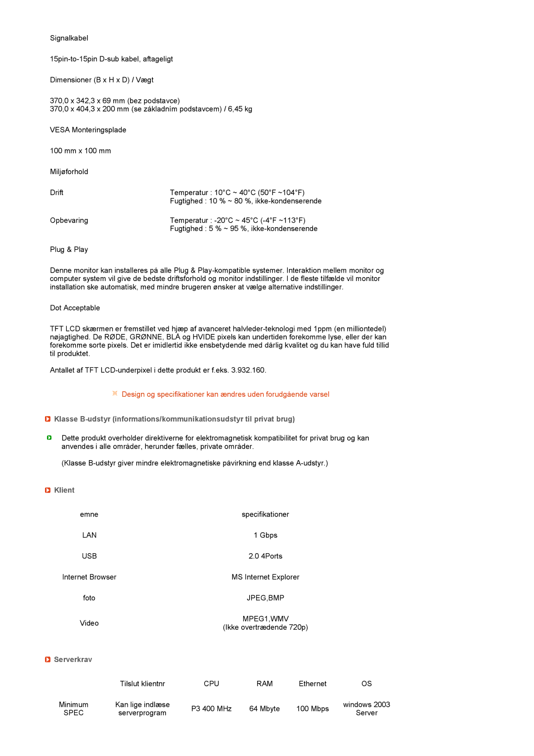 Samsung LF17TPTLSN/EDC, LF19TPTLSM/EDC, LH40MGPLBC/EN manual Klient 